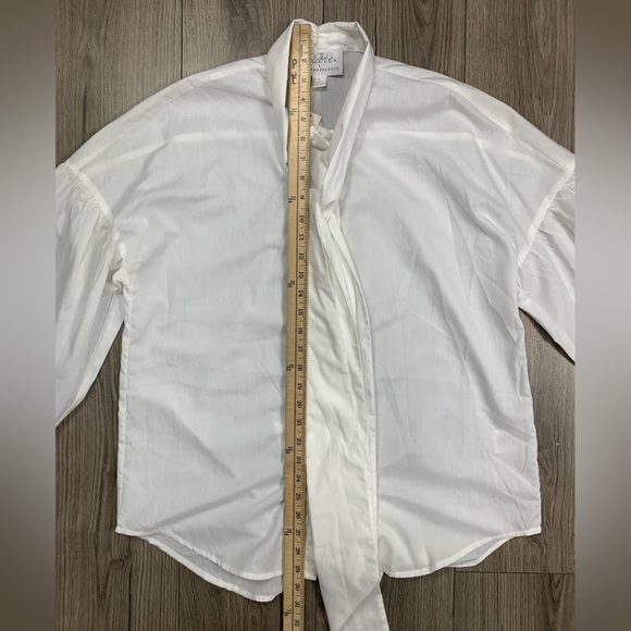 Mare Mare x Anthropologie Bow Tie-Neck Shirt Size medium NWT - Picture 3 of 12